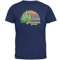 thumbnail image 1 of Retro Adventure Awaits Hiking Camping Mens T Shirt Metro Blue X-LG, 1 of 1