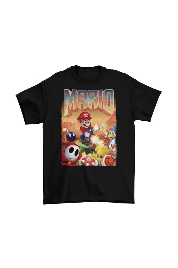 Retro Adventure Gamer Crossover Style Vintage Graphic T-Shirt