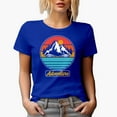 thumbnail image 1 of Retro Adventure with Mountain, Royal Blue T-Shirt, Medium, 1 of 5