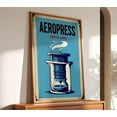 thumbnail image 1 of Retro Aeropress Coffee Lovers Ready to Hang, Unframed Paper Print Size 8x12, 1 of 4