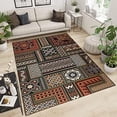 thumbnail image 1 of Retro Aesthetics Area Rugs,Traditional Ethnic Geometry Soft Washable Carpet, Upholstery Rug With Non-Slip Backing For Kids Boys Girls Bedroom Living Room Dining Room Study 5 x 6ft, 1 of 6