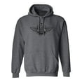 thumbnail image 1 of Retro Air Force Wings Adult Hooded Sweatshirt, 1 of 3
