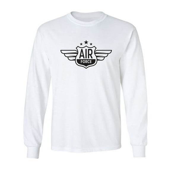 Retro Air Force Wings Adult Long Sleeve T-shirt