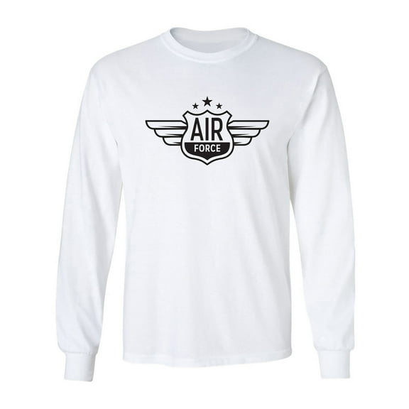 Retro Air Force Wings Adult Long Sleeve T-shirt