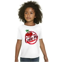 Retro Airbrushed Cherry Cutie Pie Girls Kids T Shirt Tees Teen Brisco Brands S