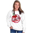 thumbnail image 1 of Retro Airbrushed Cherry Cutie Pie Women Crewneck Sweatshirt Brisco Brands S, 1 of 5