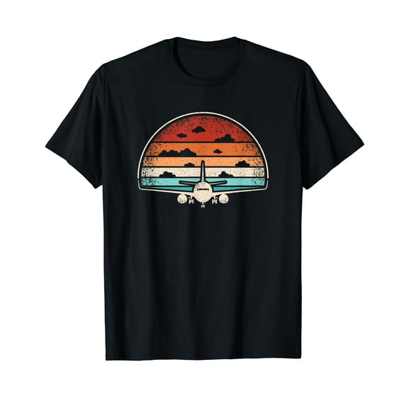 Retro Airplane Fly Plane Pilot Flying Aviator Aviation T-Shirt