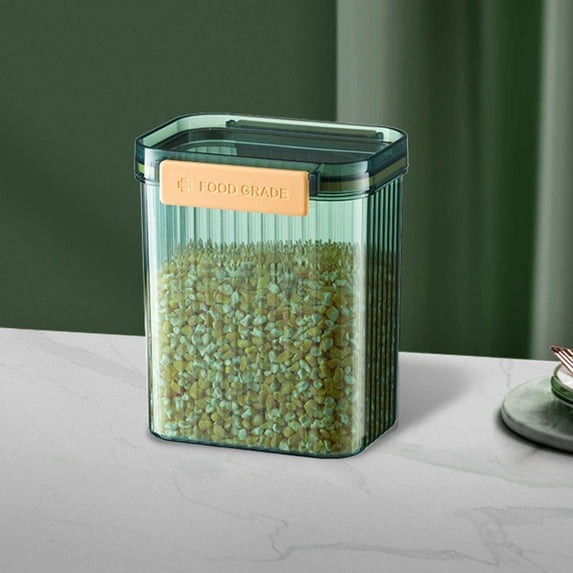 Retro Airtight Glass Storage Jars - Kitchen Canisters for Grains Snacks Dry Goods Tea Coffee, Sealed Food Storage Containers, Vintage Style Pantry Organization Jars