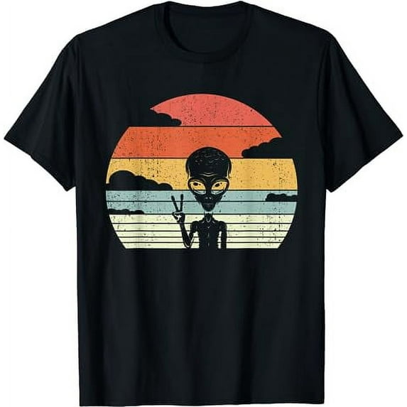 Retro Alien Extraterrestrial Space - Vintage Alien T-Shirt