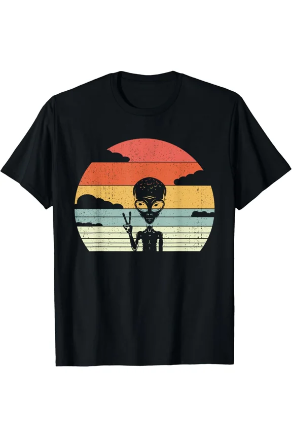 Retro Alien Extraterrestrial Space - Vintage Alien Tee Gift Unisex T-Shirt