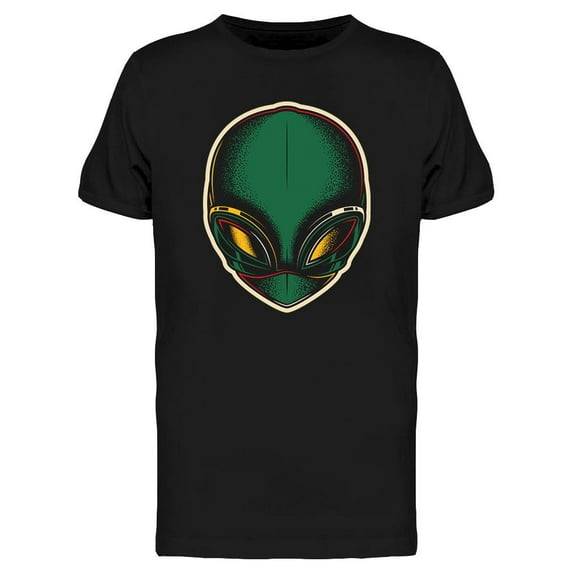 Retro Alien Head T-Shirt Men -Image by Shutterstock, Male Large