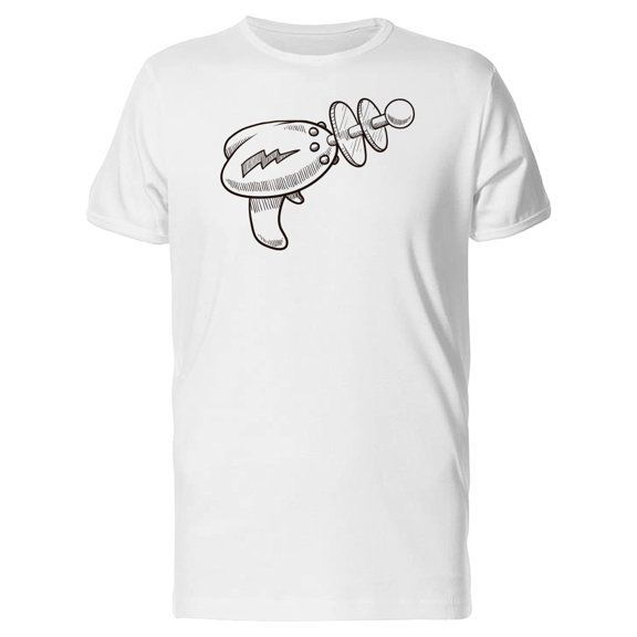 Retro Alien Laser Sketch Tee Men's -Image by Shutterstock