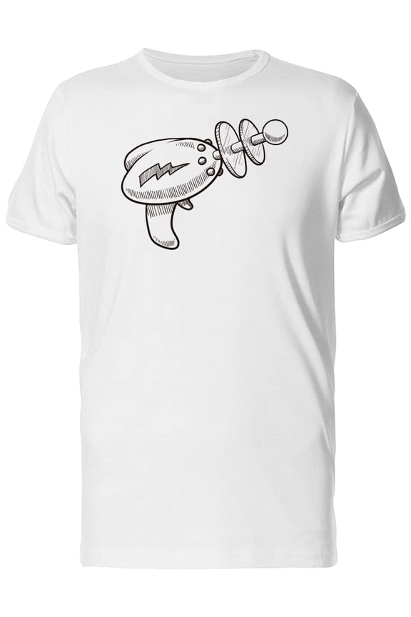 Retro Alien Laser Sketch Tee Men's -Image by Shutterstock