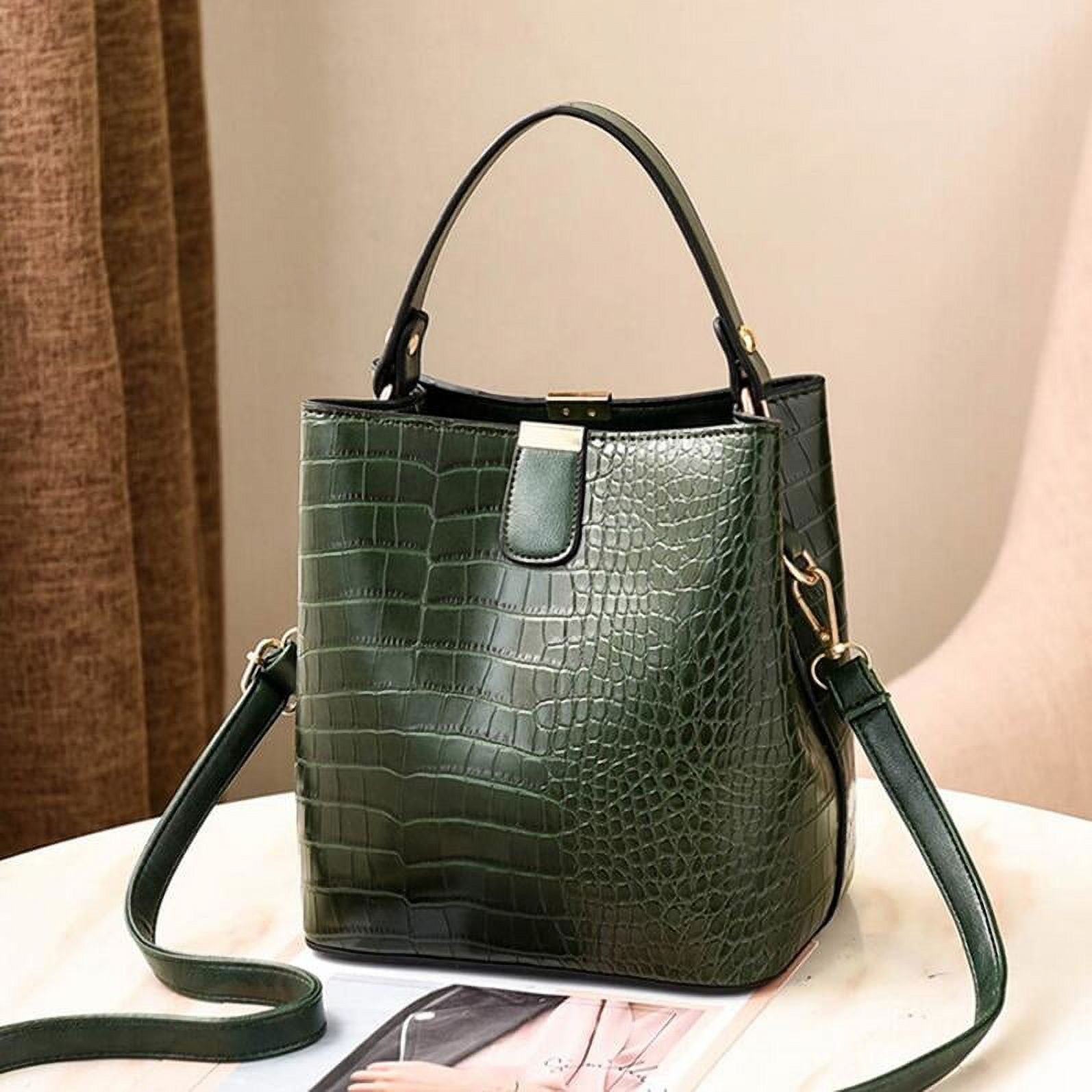Retro Alligator Bucket Bags Women Crocodile Pattern Seychelles Ubuy