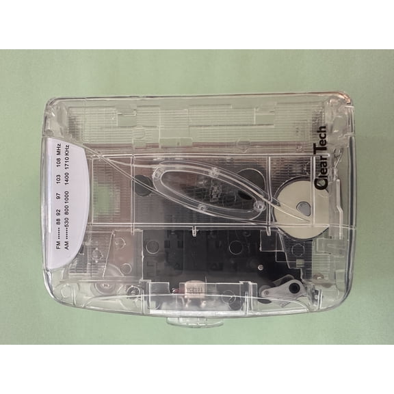 Retro Am/Fm Radio Cassette Player with Earphones Clear Tech CT 150