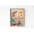 thumbnail image 1 of Retro Amalfi Coast Italy Seaside Home Wall Decoration, Unframed Paper Poster 16x20in, 1 of 4