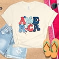 thumbnail image 1 of Retro America Shirt | Patriotic Shirt | Independence Day Gift | Retro 4Th Of July Shirt | God Bless America | Fourth Of July Shirt T-Shirt (Colors:Natural; Sizes:3XL;), 1 of 1