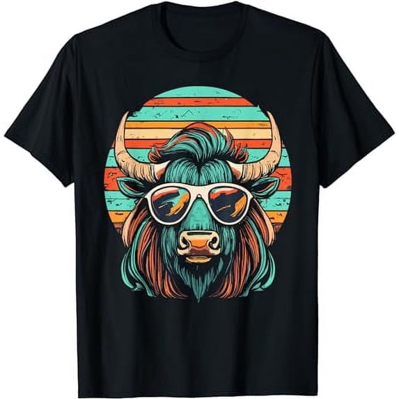 Retro American Buffalo Costume - Vintage American Bison T-Shirt