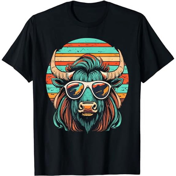 Retro American Buffalo Costume - Vintage American Bison T-Shirt