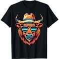 thumbnail image 1 of Retro American Buffalo Costume - Vintage American Bison T-Shirt, 1 of 5