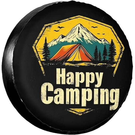 Spare Tire Cover for Trailer Rv SUV Truck-Cute Funny Wheel Tire Covers Waterproof Universal Fit Camper Outdoor, for Tire Diameter