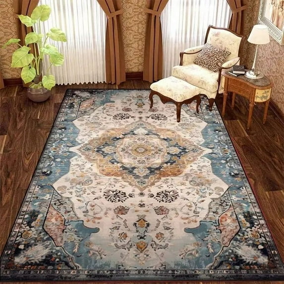 Retro American Style Carpet Living Room Decoration Large Area Rug Home Luxury Bohemia Carpets Bedside Sofa Floor Mat tapis salon