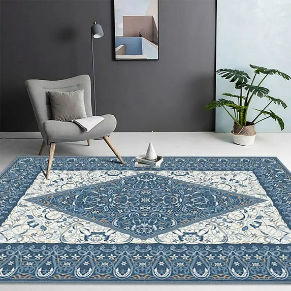 Retro American Thickening Carpets for Living Room Morocco Decoration Home Sofa Area Rugs Bedroom Big Size Non-slip Floor Mats