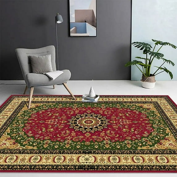 Retro American Thickening Carpets for Living Room Morocco Decoration Home Sofa Area Rugs Bedroom Big Size Non-slip Floor Mats