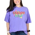 thumbnail image 1 of Retro Analog Girl T-Shirt, Vintage Style Graphic Tee, Colorful 70s 80s Inspired Design, Unisex Casual Wear, Soft Comfortable Top, Violet Comfort Colors T-Shirt, Large, 1 of 1