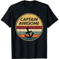 thumbnail image 1 of Retro Anchor Sailboat - Vintage Sailing Captain Awesome T-Shirt, 1 of 5
