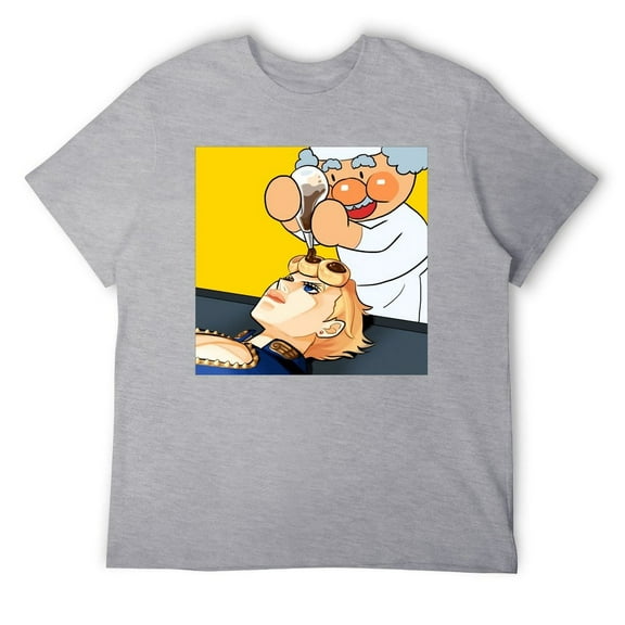 Retro Anime Art T-Shirt, Vintage Manga Inspired Graphic Tee, Bold Style Unisex Apparel Gray-style L