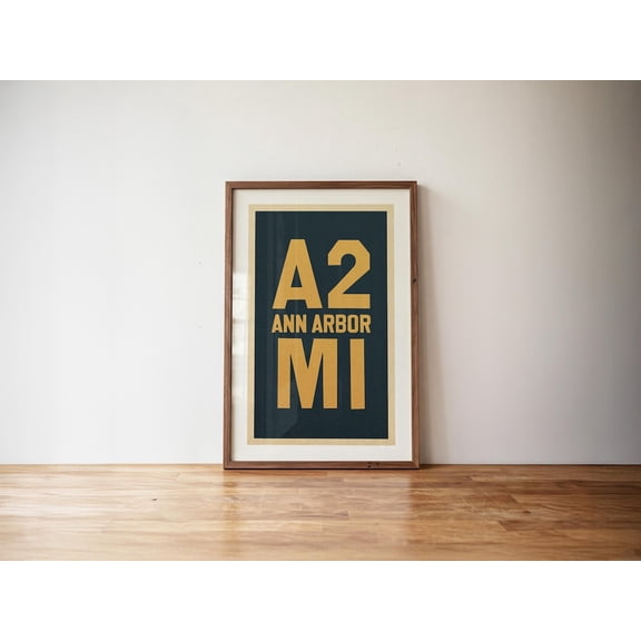 Retro Ann Arbor Travel Lakes State Poster