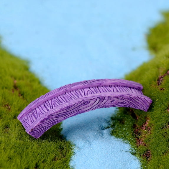 Retro Antique Resin Stone Bridge Ornament, Mini Desktop Figurine for Micro Landscape Fairy Garden Decor