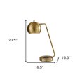 thumbnail image 1 of Retro Antiqued Brass Wireless Charging Station Desk Lamp, 1 of 2