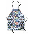 thumbnail image 1 of Retro Apron Different Polka Dots Patterns with Classical Figures and Pixel Features Artprint, Unisex Kitchen Bib Apron with Adjustable Neck for Cooking Baking Gardening, Multicolor, by Ambesonne, 1 of 3