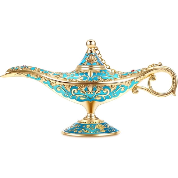 Retro Arabian Style Decorative Oil Lamp, Classic Collectible Tabletop ...