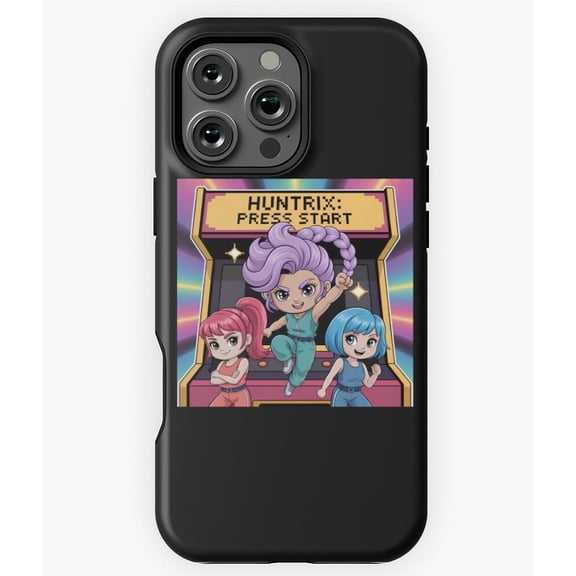 Retro Arcade Battle Mode Gaming Phone Case for iPhone 16 15 14 13 12 11 Pro Max