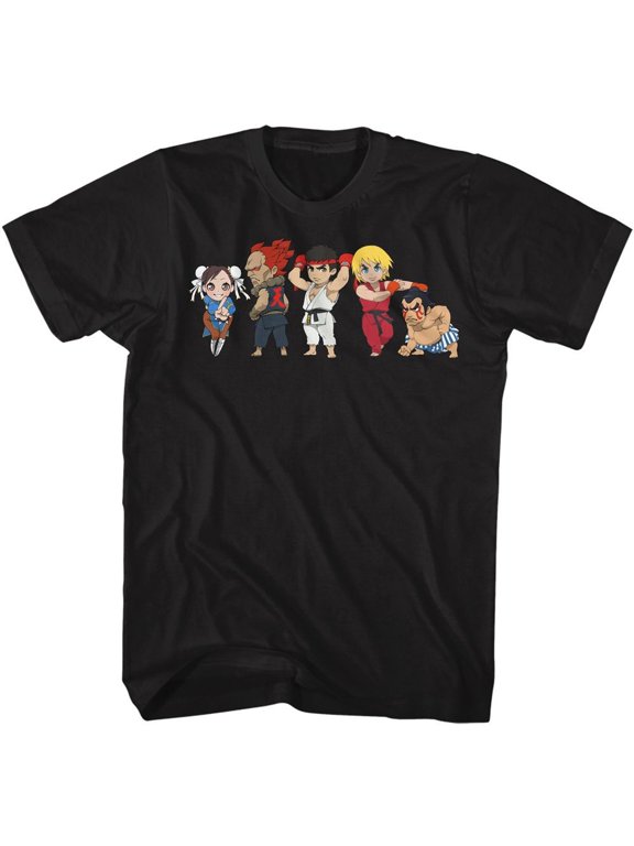 Retro Arcade Chibi Fighters - Short Sleeve New Shirt