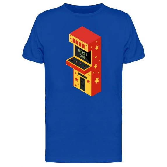 Retro Arcade Game Insert Coin T-Shirt Men -Image by Shutterstock, Male Medium