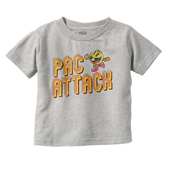 Retro Arcade Game PACMAN Pac Attack Toddler Boy Girl T Shirt Infant Toddler Brisco Brands 12M