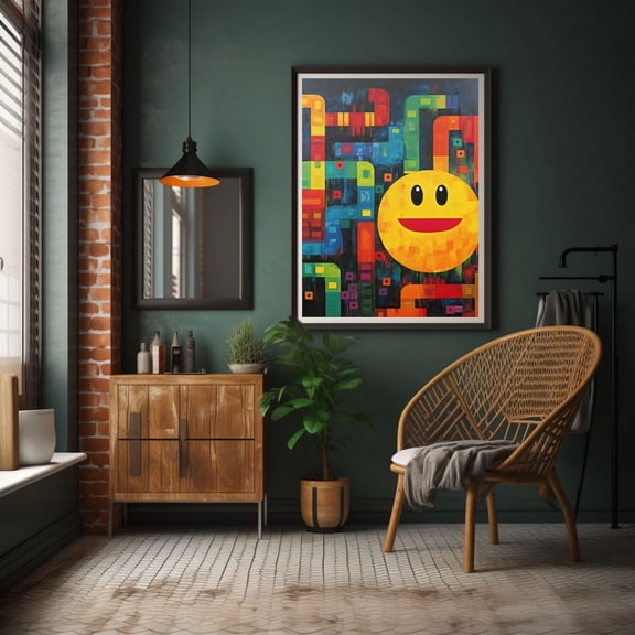Retro Arcade Game Room Wall Art Poster Decor Unframed Paper Print
