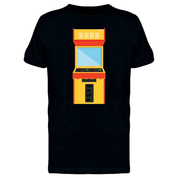 Retro Arcade Machine Yellow T-Shirt Men -Image by Shutterstock, Male XX-Large