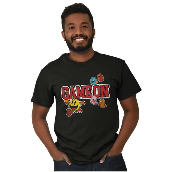 Retro Arcade PACMAN Ghosts Game On Men's Graphic T Shirt Tees Brisco Brands S