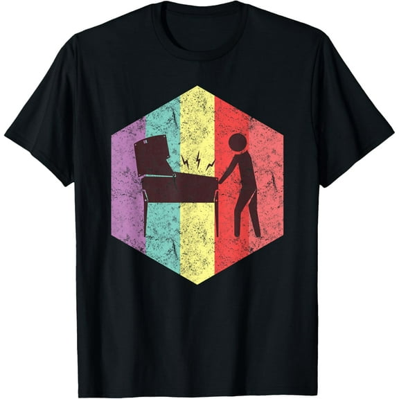 T Retro Arcade Pinball Player -Shirt