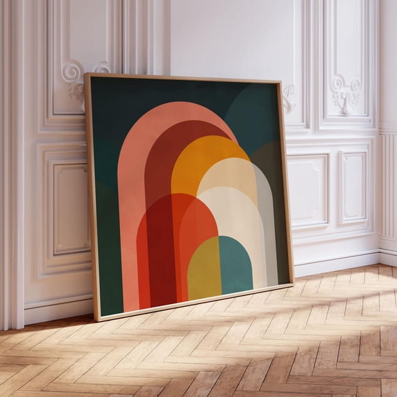 Retro Arch Square Modern Geometric Home Wall Decor