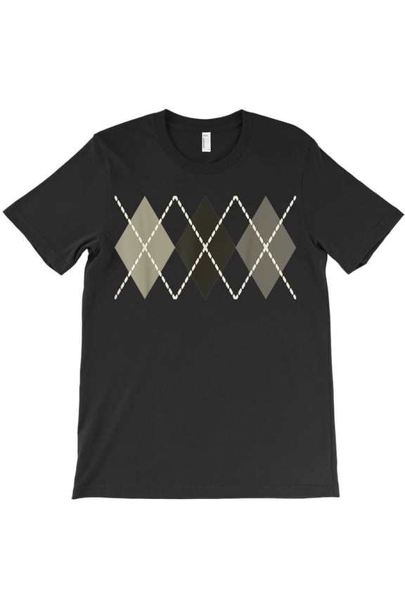 Retro Argyle Rockabilly Funny 50s Pattern Vintage Graphic Design H18653 T-Shirt, for Men and Women, Up to Size 5XL