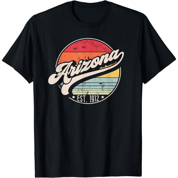 Retro Arizona Home State AZ Cool 70s Style Sunset T-Shirt