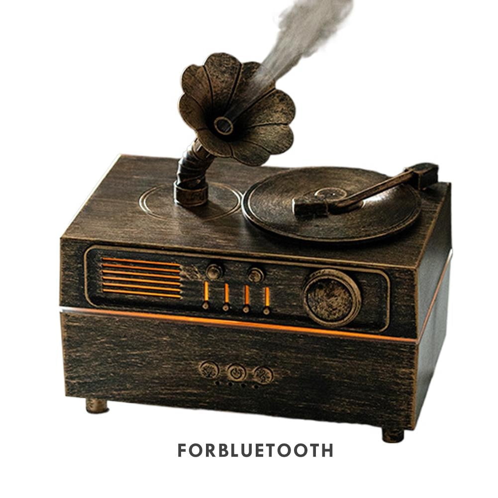 Retro Aromatherapy Humidifier, Gramophone Style Vintage Oil Diffuser ...