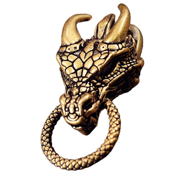 Retro Artistic Dragon Beads for Rope Braiding and Cultural Jewelry Design Rope Braiding Gear Cultural Crafts