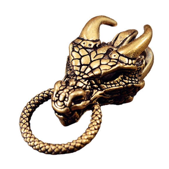 Retro Artistic Dragon Beads for Rope Braiding and Cultural Jewelry Design Rope Braiding Gear Cultural Crafts